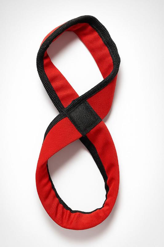 Black and Red Figure 8 Lifting Straps