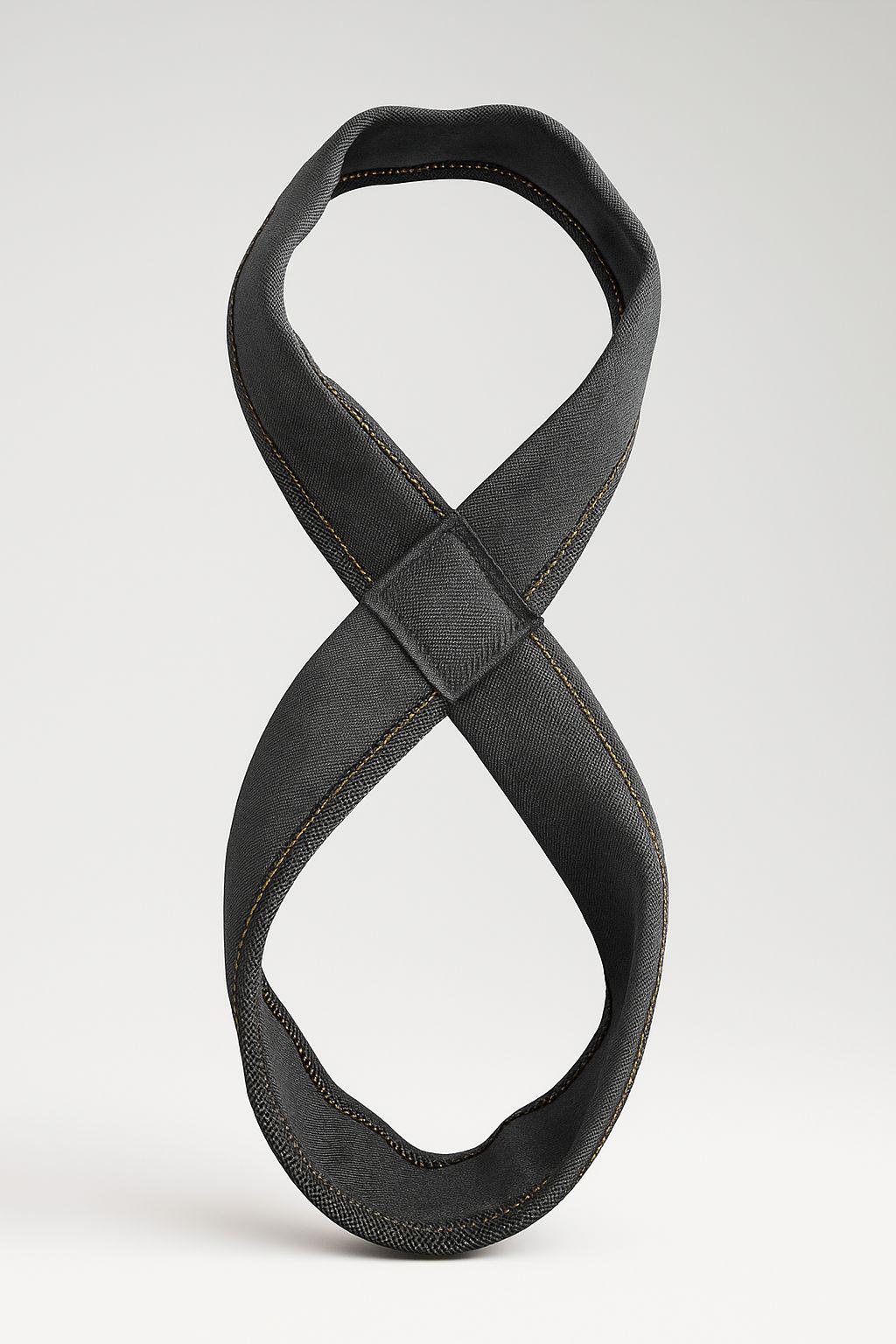 Black Figure 8 Lifting Straps